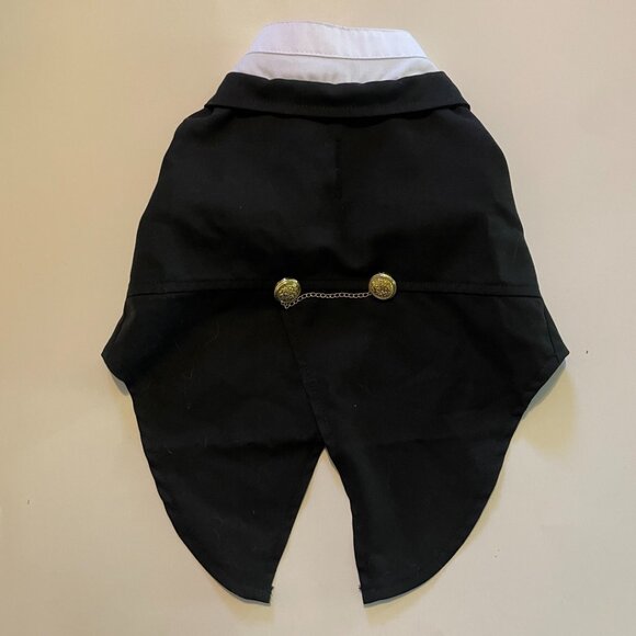 Dog Black & White Tuxedo Suit with Bow Tie Costume - Picture 4 of 10